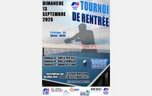 Tournoi de rentrée du comité du Cher