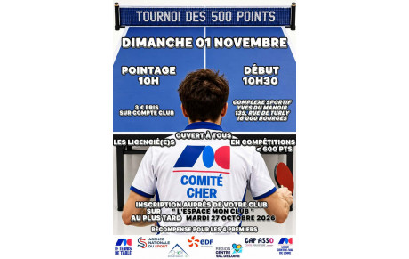 Tournoi des 500 Pts